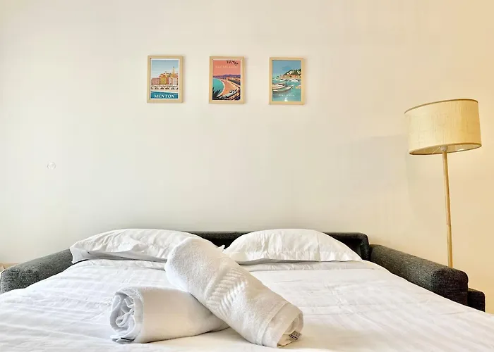 Apartment 'la Melanie' Neuf, Equipe, Terrasse, Centre Menton